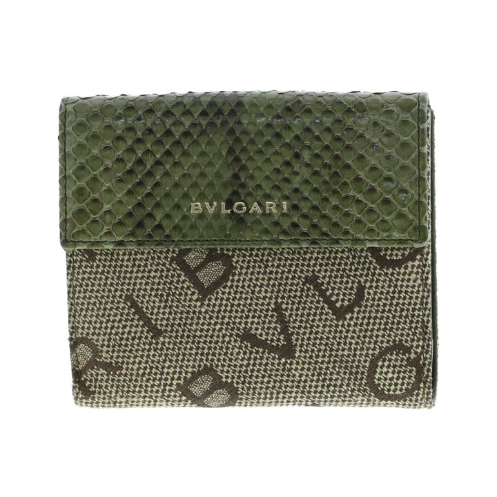 楽天市場】【中古】BVLGARI （ブルガリ） ﾛｺﾞﾏﾆｱ ﾏｷｼﾚｯﾀﾚ 二つ折り財布  