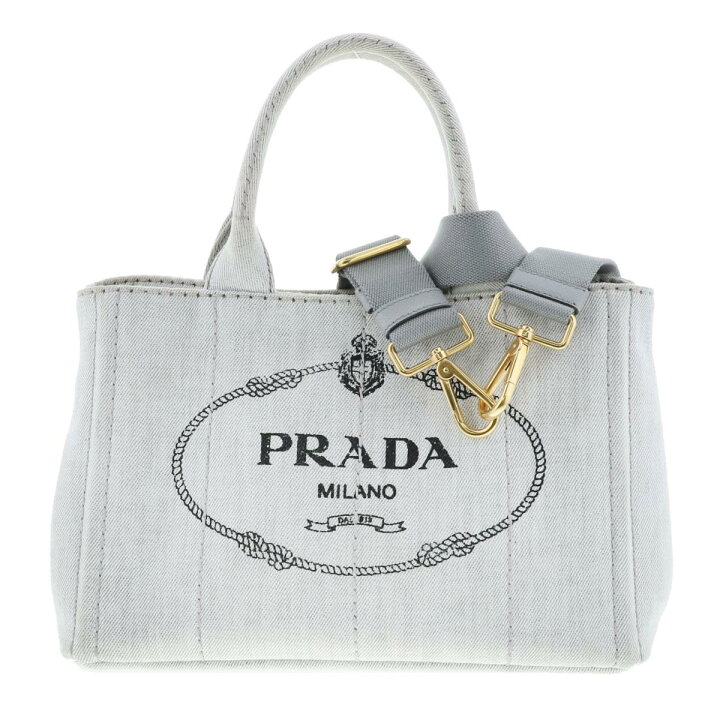 楽天市場】PRADA （プラダ） ｶﾅﾊﾟ ﾐﾆ 2WAY ﾊﾞｯｸﾞ Grey バッグ 