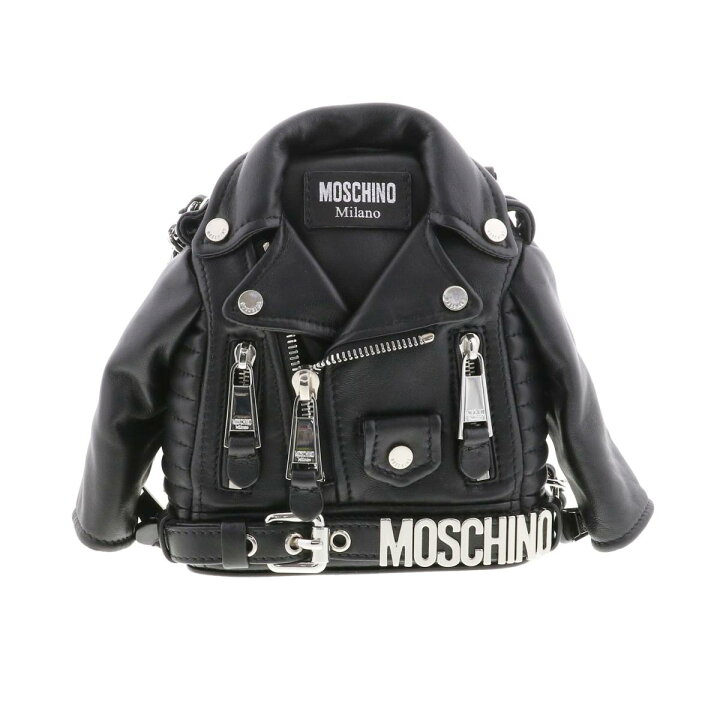 楽天市場】MOSCHINO モスキーノ バッグ ライダース チェーンショルダー  