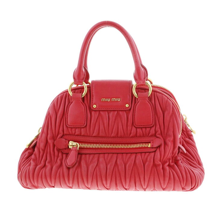 楽天市場】【中古】MIUMIU （ミュウミュウ） ﾏﾃﾗｯｾ 2WAY ｼｮﾙﾀﾞｰﾊﾞｯｸﾞ 