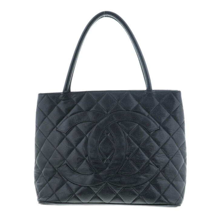 楽天市場】CHANEL （シャネル） 復刻ﾄｰﾄﾊﾞｯｸﾞ ｷｬﾋﾞｱｽｷﾝ Black バッグ  