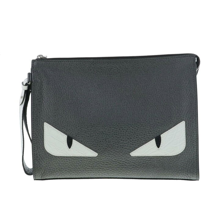 楽天市場】FENDI （フェンディ） FENDIﾓﾝｽﾀｰｸﾗｯﾁﾊﾞｯｸﾞGray バッグ 