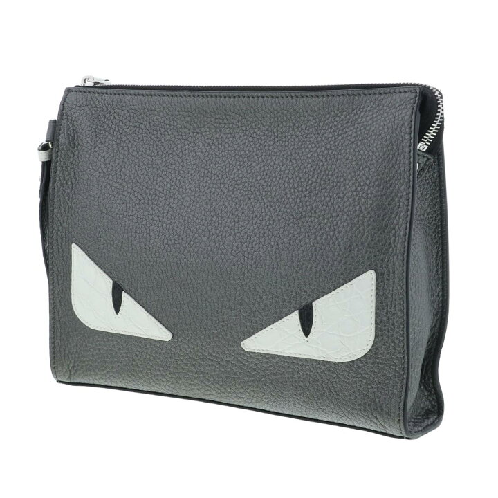 楽天市場】FENDI （フェンディ） FENDIﾓﾝｽﾀｰｸﾗｯﾁﾊﾞｯｸﾞGray バッグ  
