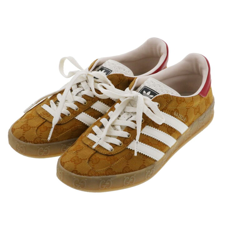 楽天市場】【中古】 GUCCI×adidas ｶﾞｾﾞﾙ GGｷｬﾝﾊﾞｽ ｽﾆｰｶｰ ｶﾞｾﾞﾙ 靴 靴 