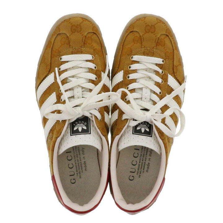 楽天市場】【中古】 GUCCI×adidas ｶﾞｾﾞﾙ GGｷｬﾝﾊﾞｽ ｽﾆｰｶｰ ｶﾞｾﾞﾙ 靴 靴 