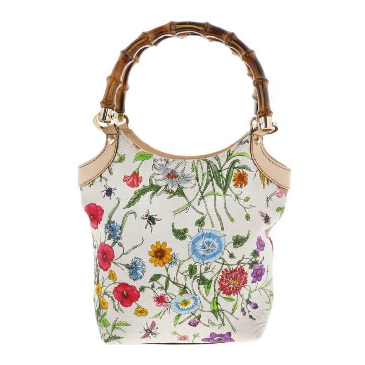 楽天市場】GUCCI グッチ バンブー フローラ ハンドバッグ 140203 RS  
