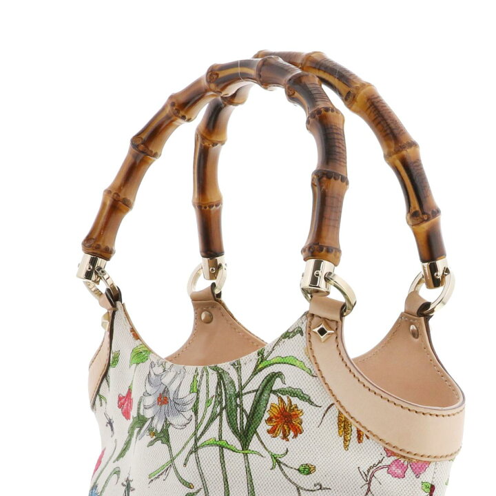 楽天市場】GUCCI グッチ バンブー フローラ ハンドバッグ 140203 RS 