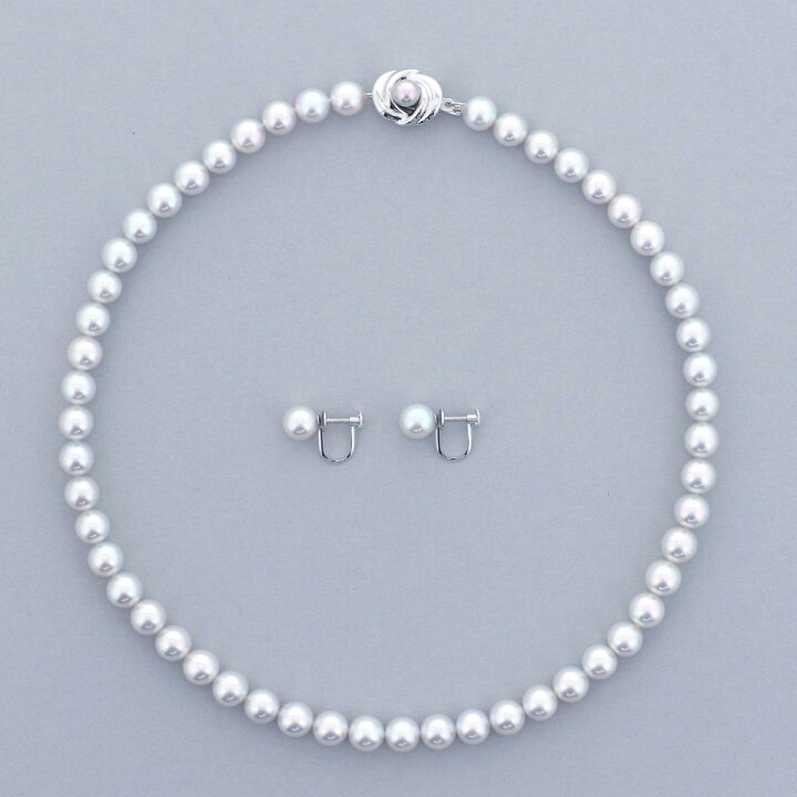 楽天市場】【中古】 TASAKI （タサキ） SVﾊﾟｰﾙﾈｯｸﾚｽ K14WGｲﾔﾘﾝｸﾞ ｾｯﾄ 