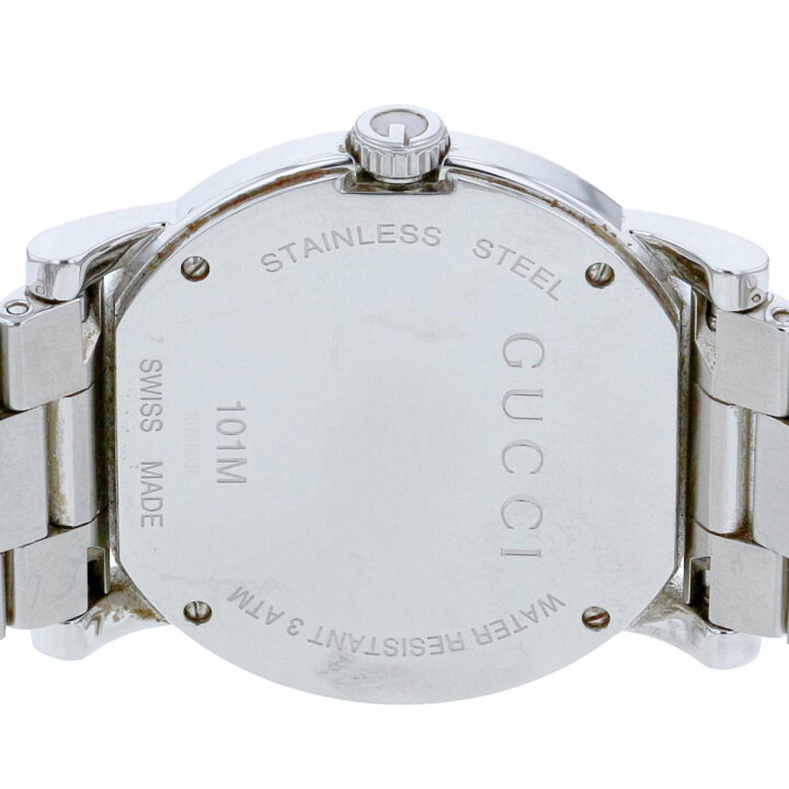 楽天市場】【中古】GUCCI （グッチ） Gｸﾛﾉ ﾃﾞｲﾃﾞｲﾄ 101M SS QZ 時計 