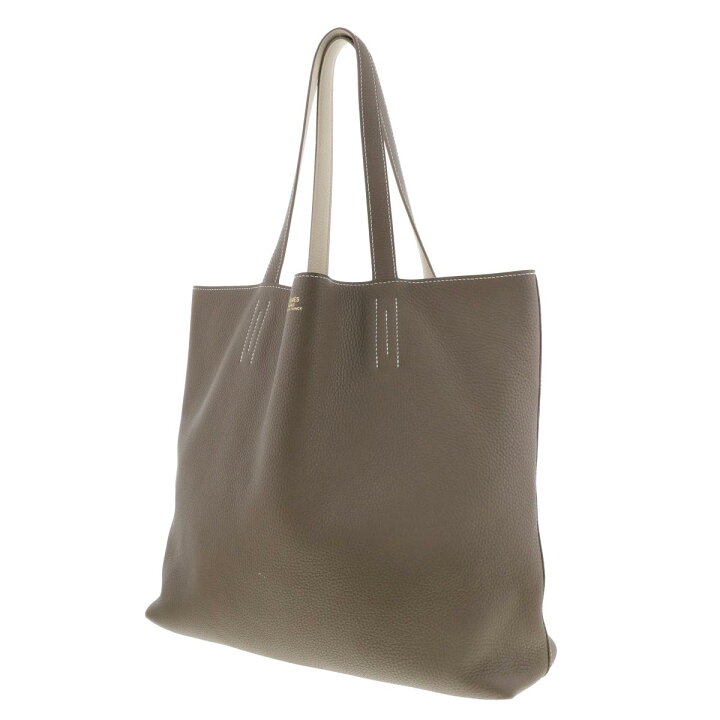 楽天市場】☆美品☆HERMES エルメス ドゥブルセンス45 トートバッグ  