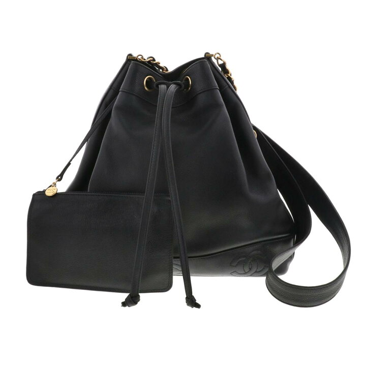 楽天市場】CHANEL （シャネル） ﾄﾘﾌﾟﾙｺｺ 巾着 ﾁｪｰﾝｼｮﾙﾀﾞｰﾊﾞｯｸﾞ バッグ  