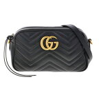 GUCCI （グッチ） GGマーモント キルティング ショルダーバッグ バッグ ショルダー/メッセンジャーバッグ gg-marmont Black 447632 used:AB[ROR]