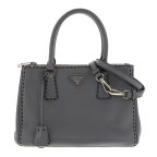 PRADA （プラダ） レザー 2WAY トートバッグ バッグ ショルダー/メッセンジャーバッグ Gray BN2863 used:AB[ROR]