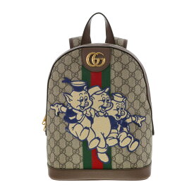 GUCCI （グッチ） DISNEYコラボ3匹ノ子豚スモールバックパック バッグ リュックサック/デイパック GGスプリーム 552884 used:AB