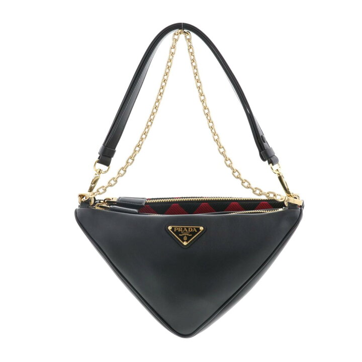 楽天市場】【最終値下げ】【美品】【RI】PRADA （プラダ） ﾄﾗｲｱﾝｸﾞﾙ ﾐﾆ  