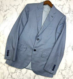 【中古】Brioni ブリオーニ ジャケット メンズ衣類 ジャケット 春夏 シルク100％ ギンガムチェック ライトブルー テーラードジャケット 46 Blue 54361 used:AB