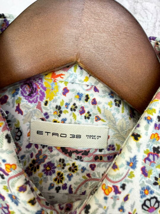 楽天市場】【中古】 ETRO （エトロ）花柄 シャツ 総柄 ｼｬﾂ メンズ衣類 