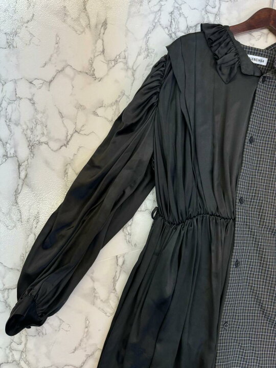 楽天市場】【中古】 BALENCIAGA （バレンシアガ） ｱｼﾝﾒﾄﾘｰ ｼｬﾂ ﾜﾝﾋﾟｰｽ  