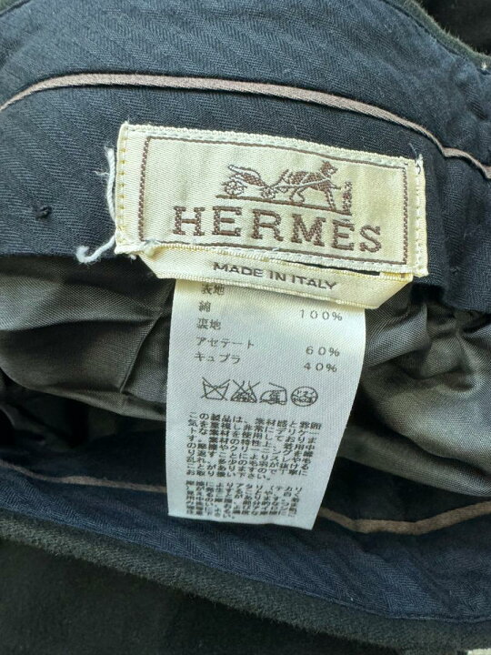 楽天市場】【中古】 HERMES （エルメス）厚手 コットン パンツ ﾊﾟﾝﾂ 