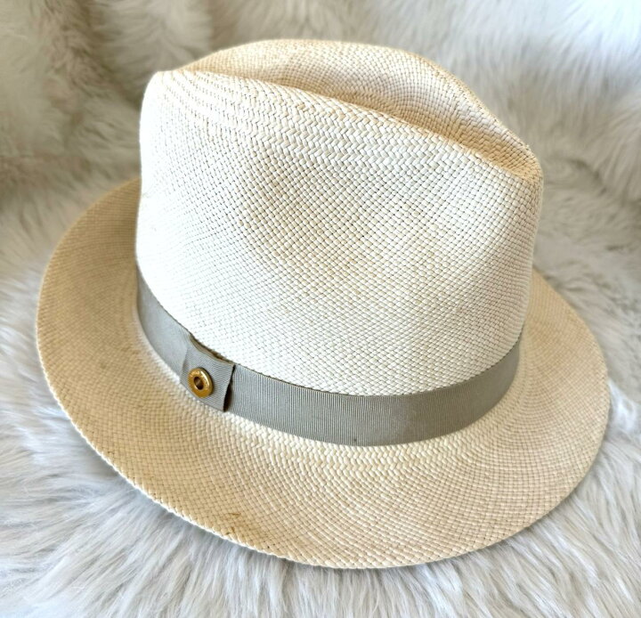 楽天市場】【中古】 LoroPiana ロロピアーナ パナマ ハット 麦わら帽 