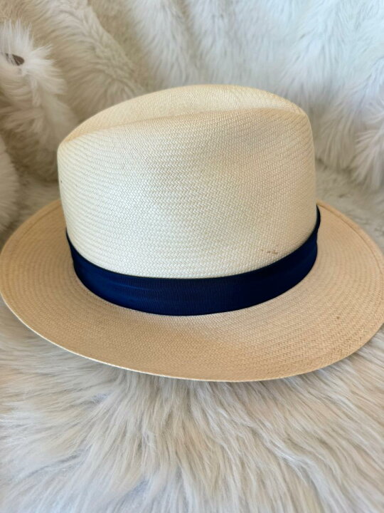 楽天市場】【中古】Borsalino ボルサリーノ ｽﾄﾛｰﾊｯﾄ 帽子 パナマハット  