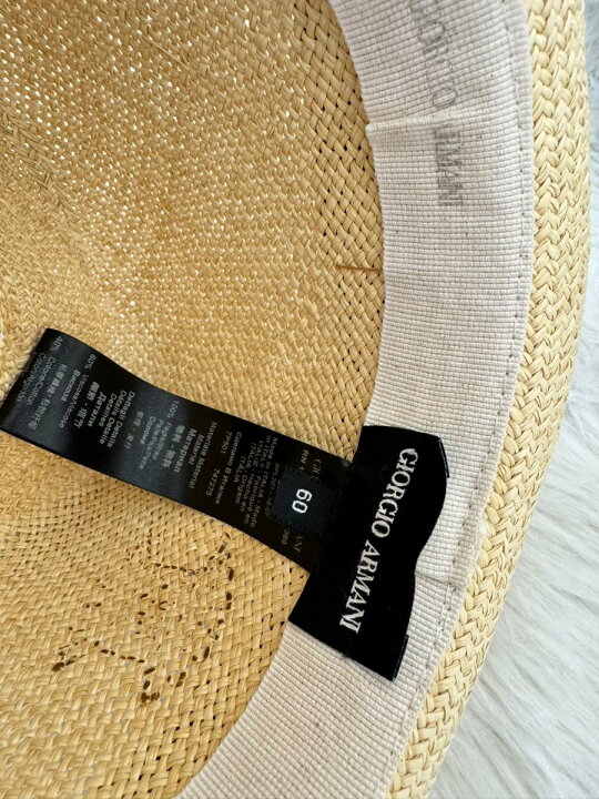 楽天市場】【中古】 GIORGIO ARMANI （ジョルジオアルマーニ） ｽﾄﾛｰﾊｯﾄ 