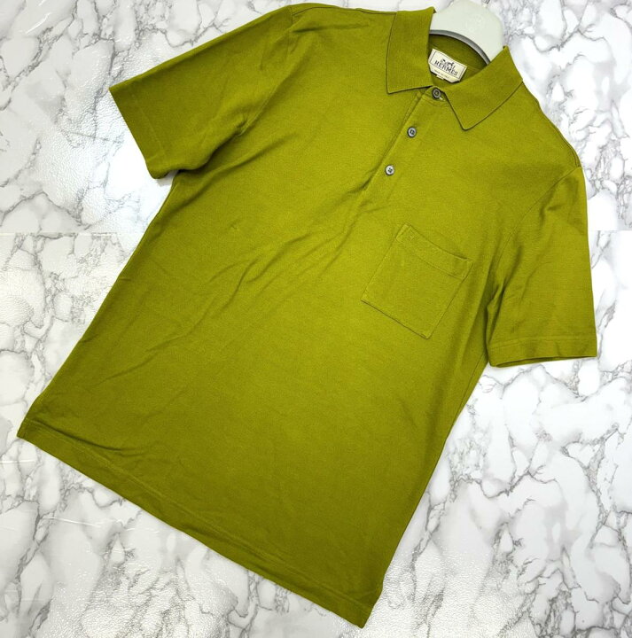 楽天市場】【中古】 HERMES （エルメス） ﾎﾟﾛｼｬﾂ メンズ コットン 半袖 