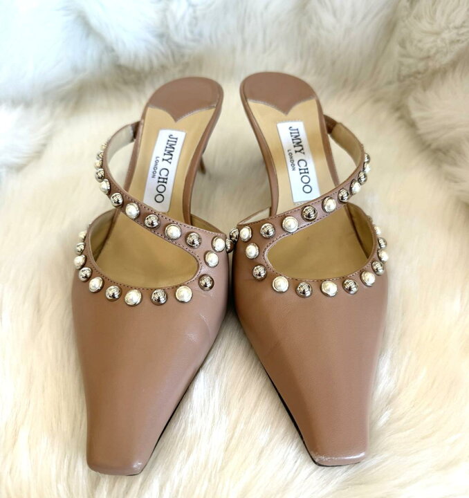楽天市場】【中古】 JIMMY CHOO （ジミーチュー） ﾊﾟｰﾙｽﾀｯｽﾞ ﾐｭｰﾙ 靴  
