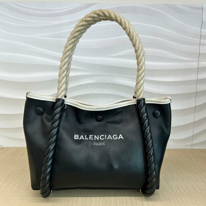 BALENCIAGA - 最終値下げ！BALENCIAGA ネイビーカバストートバッグの 