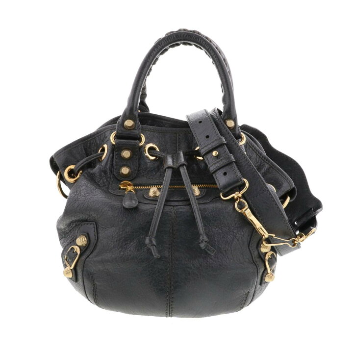 楽天市場】BALENCIAGA （バレンシアガ） ｼﾞｬｲｱﾝﾄ ﾐﾆﾎﾟﾝﾎﾟﾝ 2WAYｼｮﾙﾀﾞｰ 