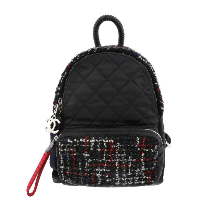 楽天市場】【美品】 CHANEL （シャネル） ﾂｲｰﾄﾞ×ﾅｲﾛﾝ ﾐﾆ ﾊﾞｯｸﾊﾟｯｸ 