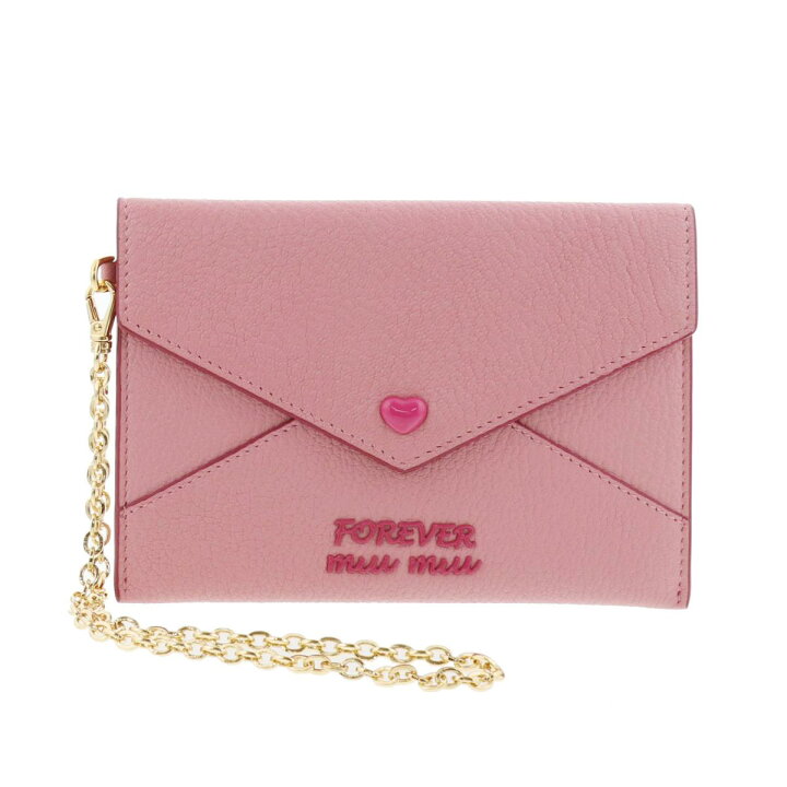 楽天市場】MIUMIU （ミュウミュウ） ﾏﾄﾞﾗｽﾗﾌﾞｺﾝﾊﾟｸﾄｳｫﾚｯﾄPink 財布  