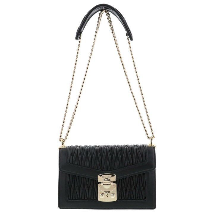 楽天市場】【美品】 MIUMIU （ミュウミュウ） MIUMIUﾏﾃﾗｯｾﾁｪｰﾝｼｮﾙﾀﾞｰ  