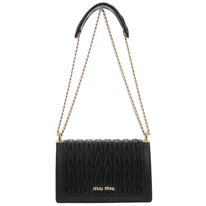 楽天市場】【美品】 MIUMIU （ミュウミュウ） MIUMIUﾏﾃﾗｯｾﾁｪｰﾝｼｮﾙﾀﾞｰ 