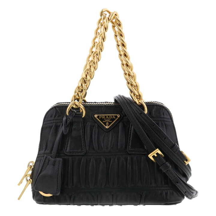 楽天市場】PRADA （プラダ） NAPPA GAUFRE 2WAYｼｮﾙﾀﾞｰﾊﾞｯｸﾞ Black 