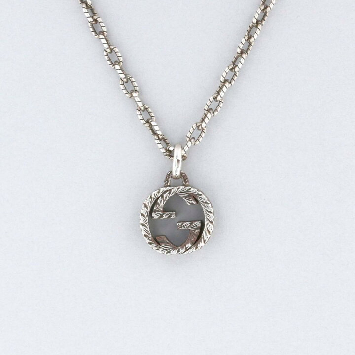 楽天市場】【中古】 GUCCI （グッチ） ｲﾝﾀｰﾛｯｷﾝｸﾞG ﾍﾟﾝﾀﾞﾝﾄ ﾈｯｸﾚｽ 