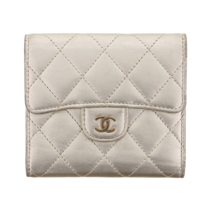 楽天市場】【中古】 CHANEL （シャネル） ﾒﾀﾘｯｸ ｸﾗｼｯｸ ｽﾓｰﾙ ﾌﾗｯﾌﾟｳｫﾚｯﾄ 
