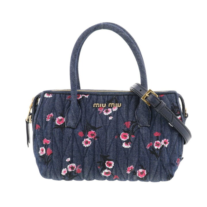 楽天市場】MIUMIU （ミュウミュウ） MIUMIUﾃﾞﾆﾑ2WAY ｼｮﾙﾀﾞｰﾊﾞｯｸﾞ  