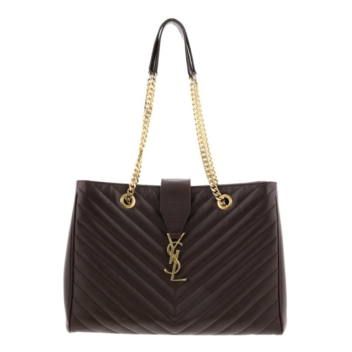 楽天市場】SAINT LAURENT PARIS （ｻﾝﾛｰﾗﾝﾊﾟﾘｽ） ﾓﾉｸﾞﾗﾑ ﾚｻﾞｰﾁｪｰﾝﾄｰﾄ  