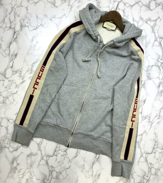 楽天市場】【中古】 GUCCI （グッチ） 17AW ﾃｸﾆｶﾙﾛｺﾞ ZIPﾊﾟｰｶｰ  