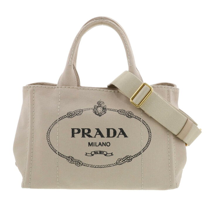 楽天市場】PRADA （プラダ） PRADAｶﾅﾊﾟ ﾊﾝﾄﾞﾊﾞｯｸﾞﾍﾞｰｼﾞｭ バッグ トート  