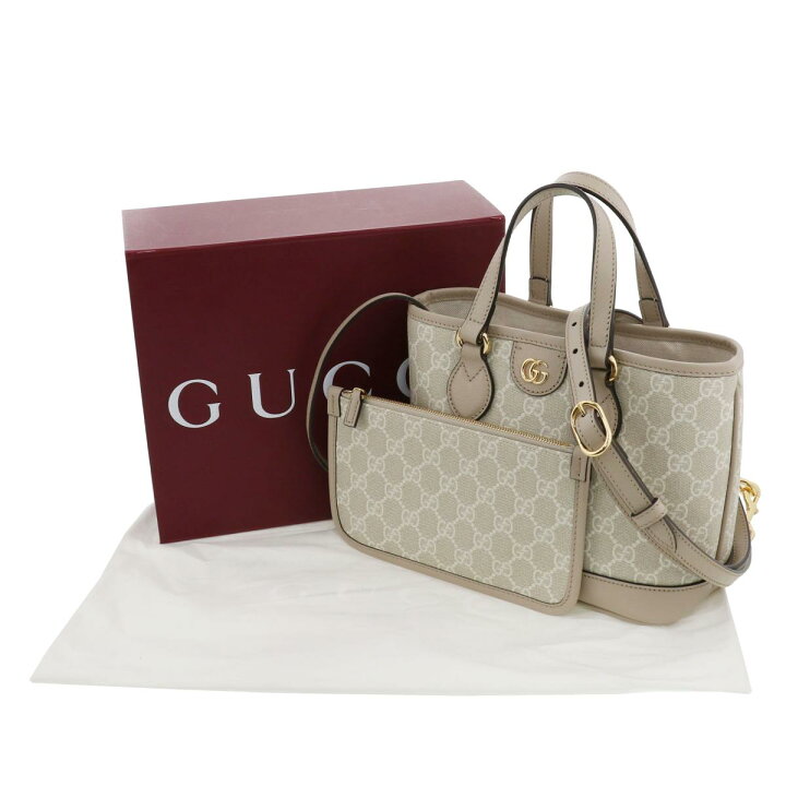 楽天市場】【お値下げ品】☆美品☆GUCCI グッチ ダブルG ミニ トート  