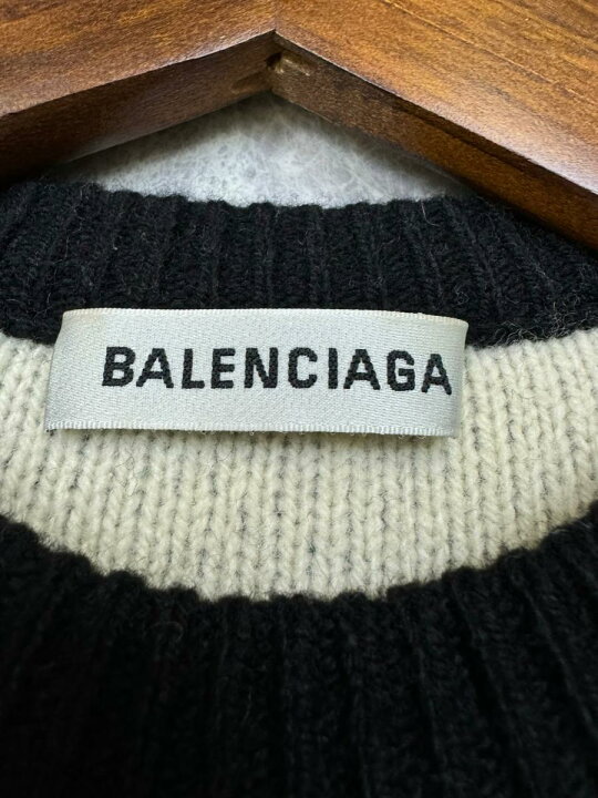 楽天市場】【中古】 BALENCIAGA （バレンシアガ） ロゴ 総柄 ニット 