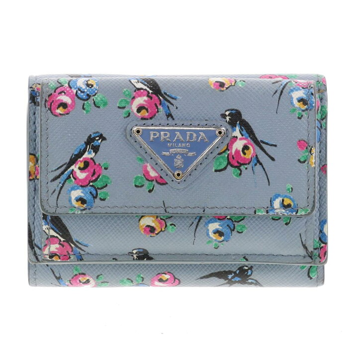 楽天市場】PRADA （プラダ） ｻﾌｨｱｰﾉ ﾚｻﾞｰ ｺﾝﾊﾟｸﾄｳｫﾚｯﾄ 財布 三つ折り  