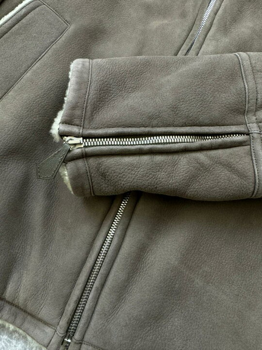 楽天市場】【中古】 HERMES （エルメス） ムートン レザー ジャケット 