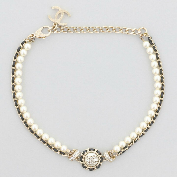 楽天市場】【中古】 CHANEL （シャネル） ｺｺﾏｰｸ B21K ﾊﾟｰﾙﾈｯｸﾚｽ  