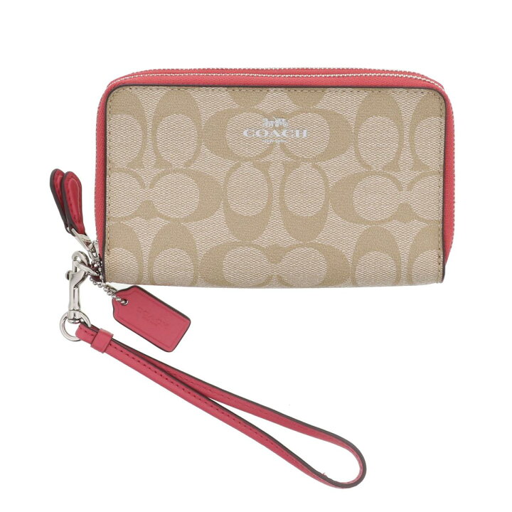 楽天市場】【中古】COACH （コーチ） ｼｸﾞﾈﾁｬｰ PVC ﾀﾞﾌﾞﾙ ｼﾞｯﾌﾟ ﾌｫﾝ 