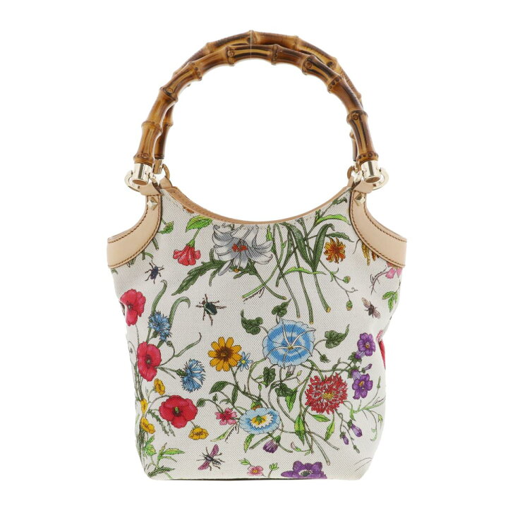 楽天市場】【中古】 GUCCI （グッチ） ﾊﾞﾝﾌﾞｰ ﾌﾛｰﾗ ﾊﾝﾄﾞﾊﾞｯｸﾞ バッグ  
