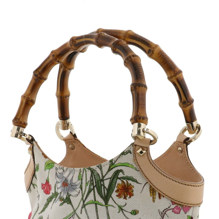 楽天市場】【中古】 GUCCI （グッチ） ﾊﾞﾝﾌﾞｰ ﾌﾛｰﾗ ﾊﾝﾄﾞﾊﾞｯｸﾞ バッグ  