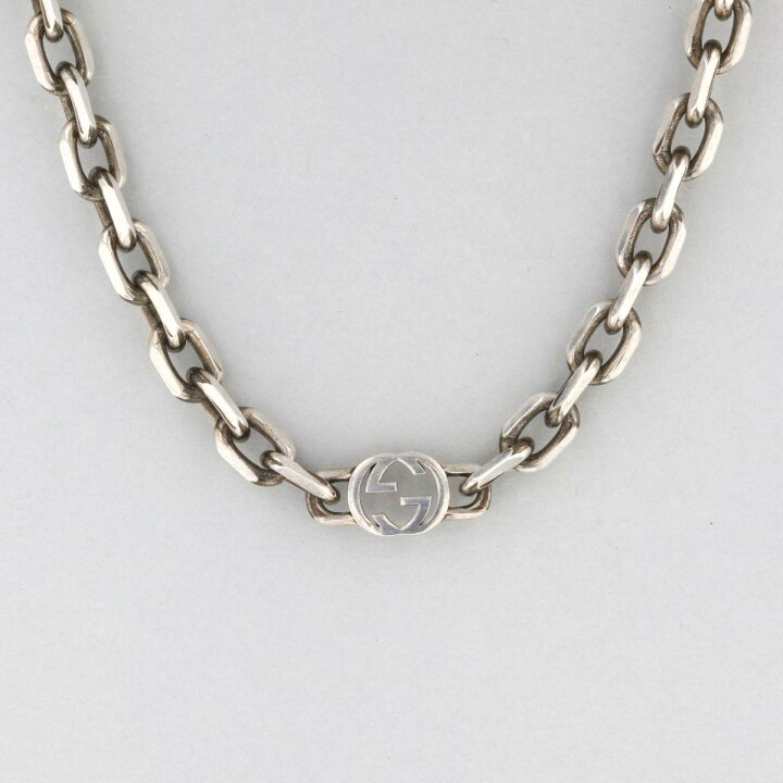 楽天市場】【お値下げ品】【中古】GUCCI （グッチ） ｲﾝﾀｰﾛｯｷﾝｸﾞ ﾈｯｸﾚｽ  